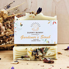 Load image into Gallery viewer, All Natural Gardener Gift Set: Handmade Exfoliating Soap with Gloves &amp; Seeds
