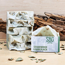 Load image into Gallery viewer, Cedarwood Thyme Basil Soap
