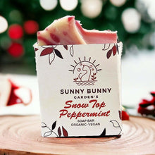 Load image into Gallery viewer, Snow Top Peppermint Soap Bar - Sunny Bunny Gardens
