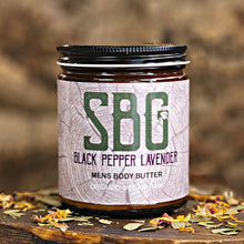 Load image into Gallery viewer, Vegan Black Pepper Lavender Mens Body Butter
