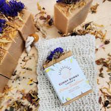 Load image into Gallery viewer, Eco-Friendly Citrus Sunflower Mini Soap Bar - Sunny Bunny Gardens
