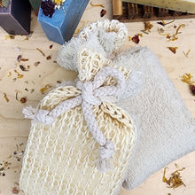 Load image into Gallery viewer, Eco-Friendly Dual Sisal Terry Sponge Body Scrubber - Sunny Bunny Gardens
