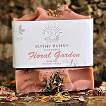 Load image into Gallery viewer, All Natural Floral Garden Soap Bar Sunny Bunny Gardens
