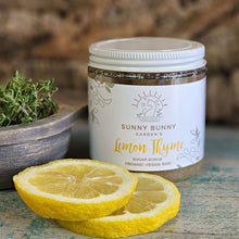Load image into Gallery viewer, Natural Whipped Lemon Thyme Sugar Scrub - Sunny Bunny Gardens
