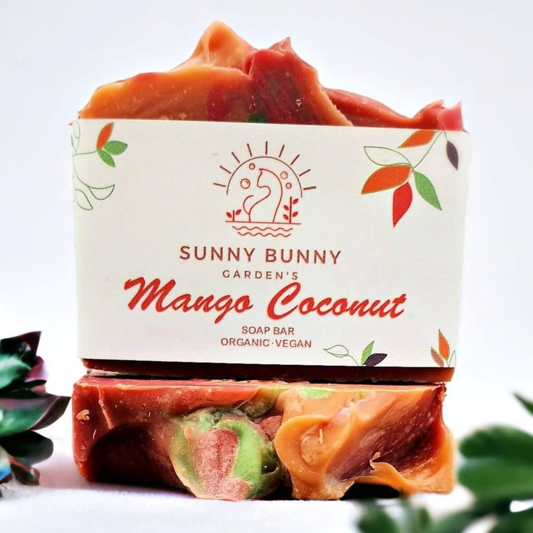 Eco-Friendly Mango Coconut Handmade Soap Bar - Sunny Bunny Gardens