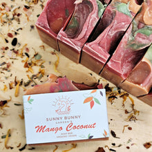 Load image into Gallery viewer, Eco-Friendly Mango Coconut Handmade Soap Bar - Sunny Bunny Gardens
