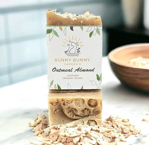 Eco-Friendly Oatmeal Almond Mini Soap Bar - Sunny Bunny Gardens